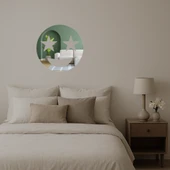 Yıldız Gözlü Gülümseyen Emoji  Dekoratif Aynalı Tablo thumbnail 2