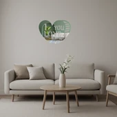 Aşk Dolu Kalp Tasarımlı  Dekoratif Aynalı Tablo thumbnail 1