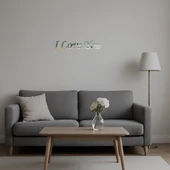 Romantik I Love You  Duvar Aynalı Tablosu - 5