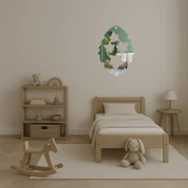 Ağaç Yaprakları Desenli  Duvar Aynalı Tablosu - 3