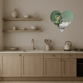 Aşk ve Kalp Desenli  Dekoratif Aynalı Tablo thumbnail 4