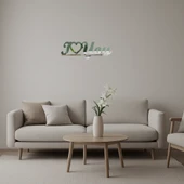 Kalp Motifli I Love You Dekoratif  Aynalı Tablo - 1