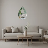 Gözyaşı Yaprak Motifli  İç Mekan Aynalı Tablosu thumbnail 1