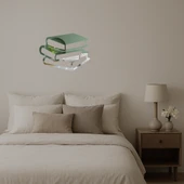 Kitap Yığını Temalı Dekoratif  Aynalı Tablo thumbnail 2