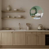 Havalı Güneş Gözlüklü Yüz Dekoratif Aynalı Tablo - 3mm - 2