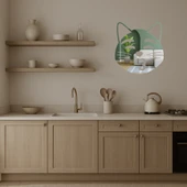 Öpücük Gönderen Kedi Emoji  Dekoratif Aynalı Tablo thumbnail 3