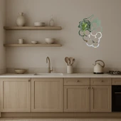 Üzüm Desenli Dekoratif Duvar Aynalı Tablosu - 3