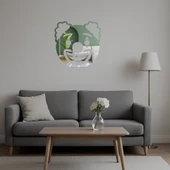 Palyaço Emoji Dekoratif Aynalı Tablo thumbnail 4