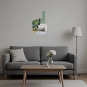 Yukarı İşaret Parmağı Temalı Dekoratif Aynalı Tablo thumbnail 2