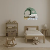 Kuş Yüzü Motifli  Dekoratif Aynalı Tablo - 2