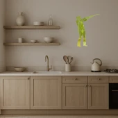 Silahlı Kız Temalı Dekoratif Altın Aynalı Tablo thumbnail 3