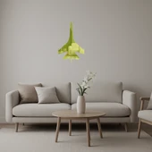 Modern Uçak Tasarımlı Duvar Altın Aynalı Tablosu - 1