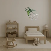 Kırmızı Alevli Basketbol Topu Dekoratif Aynalı Tablo - 2