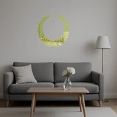 Yuvarlak Zeytin Dalı Tasarımlı Dekoratif Altın Aynalı Tablo thumbnail 5