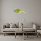 Renkli Balıklar ve Mercanlar  Duvar Altın Aynalı Tablosu thumbnail 1