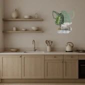 Sevimli Çizgi Karakter Dekoratif  Aynalı Tablo thumbnail 3