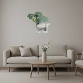 Büyük Kulaklı Köpek Dekoratif  Aynalı Tablo thumbnail 1