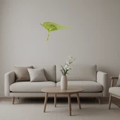 Modern Yaprak Tasarımlı  İç Mekan Altın Aynalı Tablo thumbnail 1