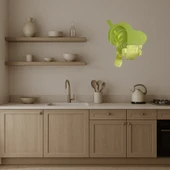 Küçük Köpek Yüzü Dekoratif Altın Aynalı Tablo thumbnail 2