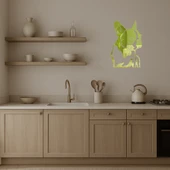 Modern Köpek Yüzü Duvar Altın Aynalı Tablosu thumbnail 3