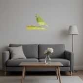 Zarif Saka Kuşu  Dekorasyon Altın Aynalı Tablosu thumbnail 5