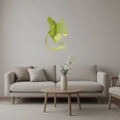 Modern Köpek Yüzü Duvar Altın Aynalı Tablosu thumbnail 1