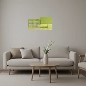 Renkli Soyut  Duvar Altın Aynalı Tablosu thumbnail 1