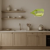 Vampir Dişleri Motifli Dekoratif  Altın Aynalı Tablo - 3