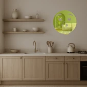 Sessiz Ol Emoji Dekoratif Altın Aynalı Tablo thumbnail 3