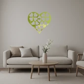 Romantik Kalp Tasarımlı  Altın Aynalı Tablo thumbnail 1