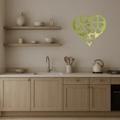 Romantik Kalp Tasarımlı  Altın Aynalı Tablo thumbnail 3