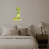 Diz Çöken Kadın Dekoratif Altın Aynalı Tablo thumbnail 2