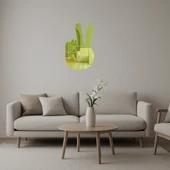 Zafer Eli Dekoratif Altın Aynalı Tablo - 1