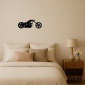 Sanatsal MDF Motosiklet Duvar Dekorasyonu thumbnail 1