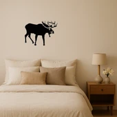 Rustik Geyik Silüeti Dekoratif Tablo - 1