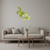 Bej Renkli Çizgi Köpek  Dekoratif Altın Aynalı Tablo thumbnail 1