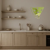 Peynirli Pizza Dilimi Dekoratif Altın Aynalı Tablo thumbnail 3