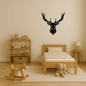 Modern Ahşap Geyik Çiftleri Dekoratif Duvar Tablosu thumbnail 3