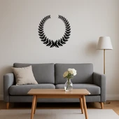 Yuvarlak Zeytin Dalı Tasarımlı Dekoratif Tablo thumbnail 4