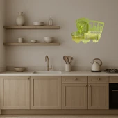 Öğrencili Okul Servisi Dekoratif Altın Aynalı Tablo - 3