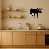 Rustik Geyik Silüeti Dekoratif Tablo - 2