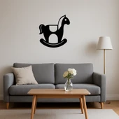 Oyuncak At Sallanan Sandalye Dekoratif Tablo - 4