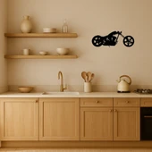 Sanatsal MDF Motosiklet Duvar Dekorasyonu thumbnail 2