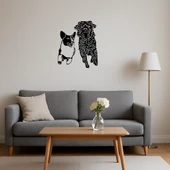 Koşan Küçük Köpekler MDF Dekoratif Tablo thumbnail 4