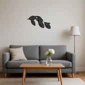 Modern Çizgisel Yaprak Tasarımlı MDF Dekoratif Tablo - 4