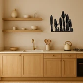 Trendy Kaktüs Desenli MDF Dekoratif Tablo - 2