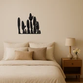Trendy Kaktüs Desenli MDF Dekoratif Tablo - 1