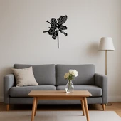 Modern Çiçek Desenli Duvar Sanatı - 4