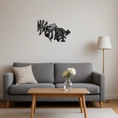 Tropikal Monstera Desenli MDF Duvar Tablosu thumbnail 2