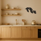 Modern Çizgisel Yaprak Tasarımlı MDF Dekoratif Tablo - 2